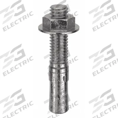 MKT FASTENING Wedge Anchor: 2 1/4 in Overall Lg, 3/8 in Dia, 3/8"-16 Thread Size, Plain - 316 Stainless Steel Wedge Anchors