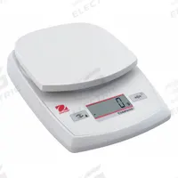OHAUS Industrial Bench Scale: 5 in x 5 1/4 in, Not IP Rated, Integrated, CL, ABS Plastic (MPN 30428207). Key specifications — attr1341384: 1 g; attr1341400: OHAUS; attr1383935: ABS Plastic.
