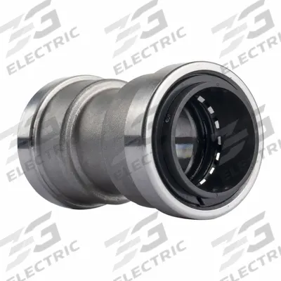 APPROVED VENDOR Straight Coupling: 1 1/4 in OD x 1 1/4 in OD Size - Stainless Steel Push-to-Connect Tube Fittings