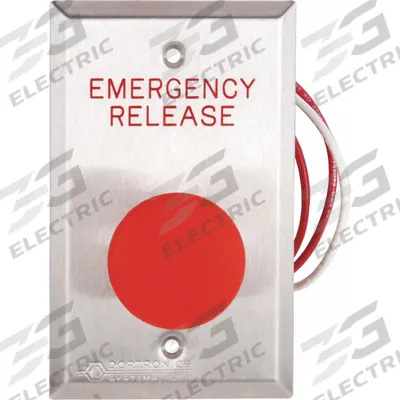 DORTRONICS Exit Push Button: 4 1/2 in Ht, 1 5/8 in Dp, 2 3/4 in Wd, Silver - Push-to-Exit Buttons