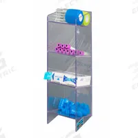 Phlebotomy Supplies Organizer: 5 1/8 in Overall Wd, 16 in Overall Ht, 5 1/8 in Overall Lg, PETG (MPN PHLEB1). Key specifications — Material: PETG; Mounting Location: Benchtop; Color: Clear; Product Type: Phlebotomy Organizer; Total Holding Capacity: Misc Phlebotomy Supplies; Brand: POLTEX.