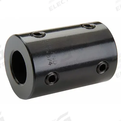 RULAND MANUFACTURING Rigid Shaft Coupling: 1/4 in Bore Dia 1, 1/4 in Bore Dia 2, Round - Set Screw Rigid Shaft Couplings