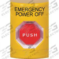 SAFETY TECHNOLOGY INTL Exit Push Button: 4 7/8 in Ht, 3 3/16 in Dp, 3 1/4 in Wd, ADA Compliant (MPN SS2209PO-EN). Key specifications — Color: Yellow; Product Type: Exit Push Button; ADA Compliant: Yes; Brand: SAFETY TECHNOLOGY INTERNATIONAL.