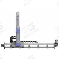 IGUS 7th Axis UR Version: 2 m Stroke Lg, 550 N Load Capacity - Radial, 250 N Load Capacity - Axial (MPN RBTX-IGUS-0102). Key specifications — Positioning Accuracy: 3 mm; Includes: Controller/Power Supply in Enclosure; Compatible with Robot Model Number: UR 5; Manufacturer Part Number: RBTX-IGUS-0102; Brand: IGUS.