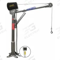 OZ LIFTING PRODUCTS Davit Crane Kit: Steel, Electric, 1,000 lb Max. Load Capacity, 0 in to 45 ft (MPN OZ1000DAV-ACW-SP14). Key specifications — Material: Steel; Brand: OZ LIFTING PRODUCTS; Included Base Type: Pedestal; Body Material: Steel.