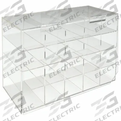 BRADY Safety Glasses Holder: 20 Compartments, 20 Eyewear, 15 1/2 in Overall Wd - Cases