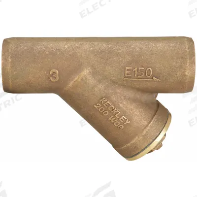 KECKLEY Y Strainer: 2 1/2 in, Sweat, Perforated, 0.0469 in Screen Size - Bronze Y Strainers