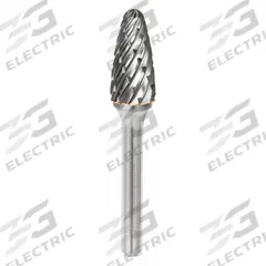 SGS PRO Carbide Bur: Ball-Nosed Tree, SF-1, Steel Cut, 1/4" x 5/8" Head, 1/4" Shank (MPN 19375). Key specifications — Trade Number: SF-1; Brand: SGS PRO.