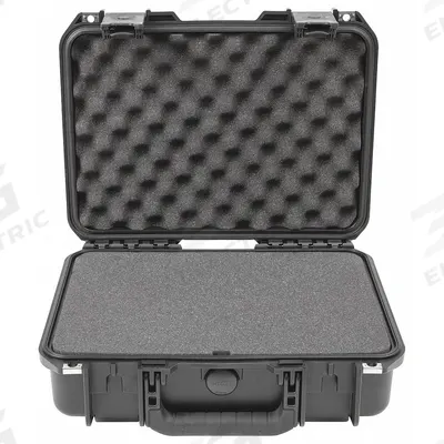SKB Protective Case: 10 1/2 in x 15 in x 4 1/2 in Inside, Pick and Pluck, Black - Suitcase-Style Cases