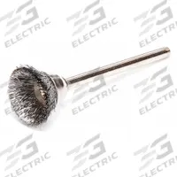 WEILER Miniature Cup Brush: Crimped Steel, 5/8 in Brush Dia, 1/8 in Shank, 0.005 in Fill Dia (MPN 91231). Key specifications — Brand: WEILER.