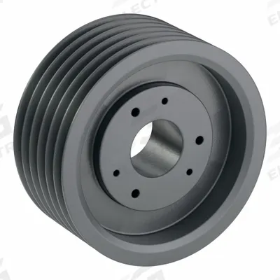 APPROVED VENDOR V-Belt Pulley: 8V1600, 6 Groove, 16 in OD, Bushed Bore - Bushed-Bore Cast-Iron Wedge V-Belt Pulleys