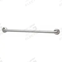 BRADLEY Wall Grab Bar: Straight, 36 in Lg, 1 1/4 in Dia, Stainless Steel, Satin, BRADLEY (MPN 8320-001360). Key specifications — Brand: BRADLEY.