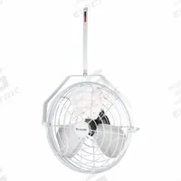 CANARM Mounted Fan: 18 in Blade Dia, 120V AC, 1/8 hp Motor HP, Ceiling Mount, Non-Oscillating (MPN HAF18-W). Key specifications — Brand: CANARM; Voltage: 120V AC; Number of Speeds: Variable; Fan Mounting Location: Ceiling; Oscillation: Non-Oscillating.