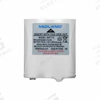 MIDLAND Radio Battery: Fits Midland, For X-Talker T70 Series, 1,000 mAh, Nickel-Metal Hydride, AVP13. Key specifications — Manufacturer Part Number: AVP13; Brand: MIDLAND; Compatible Radio Brand: Midland; Battery Type: Nickel-Metal Hydride; Waterproof: No; Compatible Radio Series: X-Talker T70; Compatible Radio Type: Handheld; Compatible Radio Manufacturer Model Number: T75.