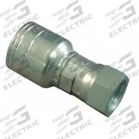 AEROQUIP Hydraulic Crimp Fitting: Steel x Steel, Straight, -20 For Hose Dash Size, NPTF x Crimp (MPN 1AA20SP20). Key specifications — Fitting Gender: Female x Genderless; Fitting Connection Type: NPTF x Crimp; Thread Size: 1-1/4"-11-1/2; For Hose Dash Size: -20; Brand: AEROQUIP.