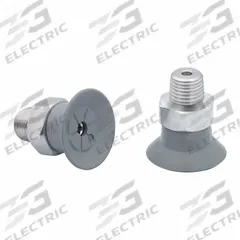 SCHMALZ Vacuum Pad Assembly: 1/8 in NPT, 2.6 mm Pad Dia, NBR, 55 A, Gray, 15.3 mm Pad Ht (MPN 10.01.01.15014). Key specifications — attr1019168: 55 A; attr1019165: 10.01.01.15014; attr1019167: SCHMALZ; attr1019180: Gray.
