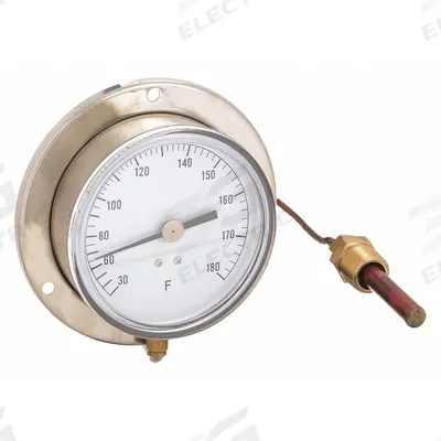 APPROVED VENDOR Analog Panel Mount Thermometer: 30°F to 180°F, ±1°F Scale Division - General Purpose Panel Mount Dial Thermometers