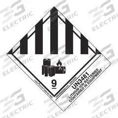 LABELMASTER UN3481 Lithium Ion Battery,Package Quantity 500: 4 3/4 in x 3 15/16 in, Paper, 500 PK (MPN HSNLB6500). Key specifications — Brand: LABELMASTER; Message: Lithium Battery Miscellaneous Dangerous Goods.