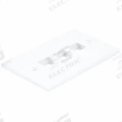 MONOPRICE Wall Plate: White, 1 Gang, 3 Port, Flat Module, Plastic, Horizontal (MPN 6729). Key specifications — Brand: MONOPRICE; Material: Plastic; Color: White; Compatible Connector Type: RJ45; Outlet Orientation: Horizontal; Module Style: Flat.