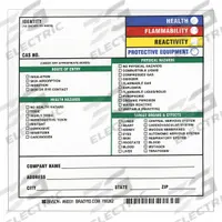 BRADY HMIG Label: 7 in Ht, 7 in Wd, Paper, Adhesive, 7 in x 7 in, 100 PK (MPN 60331). Key specifications — Material: Paper.