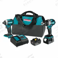 MAKITA Lxt Brushless 2Pc. Combo Kit 18V: 2 Tools, Hammer Drill/Driver/Impact Driver, 18 V DC Volt (MPN XT296ST). Key specifications — attr1176460: Impact Driver.
