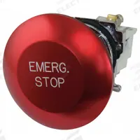 EATON Mushroom Head Push Button: Non-Illuminated, Mushroom Head Profile, Metallic, 30 mm, 1NC (MPN 10250T29). Key specifications — Brand: EATON; Action: Momentary; Series: 10250T; Push Button Material Type: Metallic.