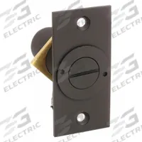 KABA ILCO Door Strike Plate: Universal, 2 15/16 in Lg, 1 3/8 in Wd, Black (MPN DPS-BLK). Key specifications — Product Type: Dust-Proof Strike Plate; Brand: KABA ILCO.