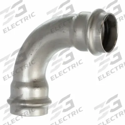 VIEGA PROPRESS Crimp Elbow Fitting: 1 in CTS x 1 in CTS Size, 90° Elbow, Press-fit x Press-fit - Potable Water Stainless Steel Press Tube Fittings