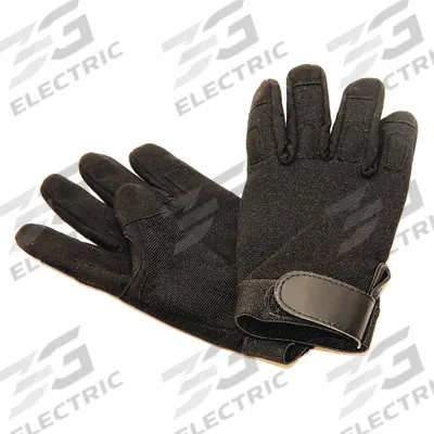 ABILITY ONE Mechanics Gloves: Mechanics Glove, Full Finger, Synthetic Leather, Black
