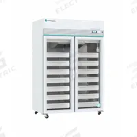 COREPOINT SCIENTIFIC Blood Bank Refrigerator: 49 cu ft, Upright, 1°C to 10°C, 35 3/4 in Overall Dp (MPN NSBR492WSG-0). Key specifications — Door Opening Style: Left and Right; Color: White; Alarm Type: Temperature; Manufacturer Part Number: NSBR492WSG-0; Brand: COREPOINT SCIENTIFIC; Product Type: Blood Bank Refrigerator; Door Type: Swing Glass; Refrigerant Type: R-600a.