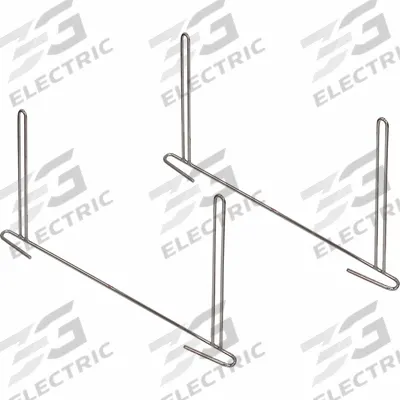 BUYERS PRODUCTS Anti-Sail Brackets: Steel, 25 1/8 in Overall Wd, 9 1/2 in Overall Ht - Fleet and Vehicle Maintenance