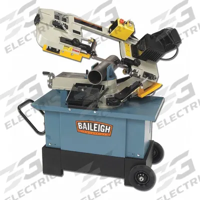 BAILEIGH INDUSTRIAL Band Saw: 7 in x 10 3/16 in, 125 to 270 SFPM, 0° to 45°, 1 Phase - Mitering Manual Horizontal Band Saws