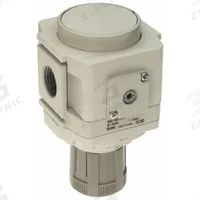 SMC Regulator: Die-Cast Aluminum, 1/2 in NPT, 7.251887 psi to 123.2821 psi, 1 MPa Max Op Pressure (MPN AR40K-N04H-Z-D). Key specifications — attr111664: No; attr111400: AR-D; attr111627: SMC.