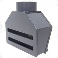Intake Fume Hood: PVC, For 4 in Duct Dia, 12 in Overall Lg, 4 1/2 in Inlet Dia, 1/2 in Drain Size (MPN PVCHS112). Key specifications — Brand: PLASTIC SUPPLY; Number of Intake Slots: 2.