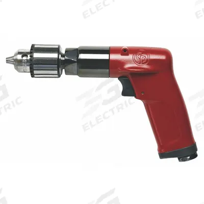 CHICAGO PNEUMATIC Air-Powered Drill: 3/8 in Chuck, Light Duty, 500 RPM, 0.5 hp - Pistol-Grip Air-Powered Drills
