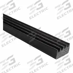 TRIM LOK INC Ribbed Seal: Rectangle, Self-Adhesive Mounting, Std, EPDM, 500 ft Overall Lg, Black (MPN X103HT-500). Key specifications — Color: Black; Mounting Style: Self-Adhesive; Seal Shape: Rectangle; Brand: TRIM LOK INC; Material: EPDM; Adhesive Bond: Standard.