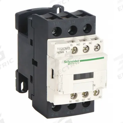 SCHNEIDER Magnetic Contactor: Non-Reversing, 3 Poles, NEMA Size 1, 27 A - Non-Reversing NEMA Contactors