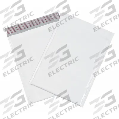 APPROVED VENDOR Poly Mailers: 8 1/2 in x 12 in, 8 7/8 in x 10 3/4 in, #2, White - Poly Bubble Mailers