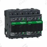SCHNEIDER IEC Magnetic Contactor: Reversing, 3 Poles, 3NO Contacts, 9 A, 120V AC/240V AC Coil (MPN LC2D09KUE). Key specifications — Brand: SCHNEIDER; Integrated Surge Suppression: No.