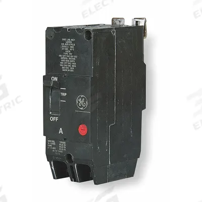 GE Molded Case Circuit Breaker: 45 A Amps, 14kA at 277/480V AC, Fixed, Lug - TEY-Frame GE Molded Case Circuit Breakers