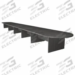 REGENCY Conference Table: Rectangle, Melamine, Ash Gray, 288 in Overall Lg, 52 in Overall Wd, Wood (MPN LCTRT28852AG). Key specifications — attr987891: Slab Leg; attr987894: Melamine; attr987867: PVC; attr987857: REGENCY; attr987872: Wood.
