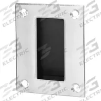 ROCKWOOD Tray Pull: Unthreaded Holes, Brass, Silver, Tray, 5 in Overall Lg (MPN D89.26D). Key specifications — Mounting Type: Unthreaded Holes; Brand: ROCKWOOD; Color: Silver; Finish: Satin Chrome; Material Family: Brass.