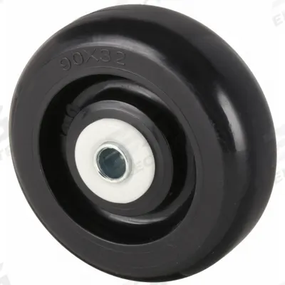 APPROVED VENDOR Caster Wheel: 3 1/2 in Wheel Dia., 1 1/4 in Wheel Wd, Polyolefin - Polyolefin Tread Wheels