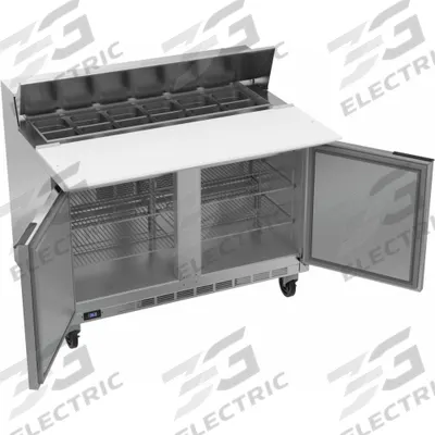 BEVERAGE-AIR Refrigerator: 13 cu ft, 45 1/4 in Ht, 38 3/8 in Dp, Yes Energy Star Compliant - Refrigerated Prep Tables