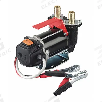 PIUSI Electric Drum Pump: 12 V DC, 12 gpm Max. Flow Rate, Manual - Portable DC-Powered Fuel Transfer Pumps
