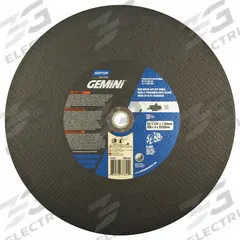 NORTON Abrasive Cut-Off Wheel: Type 1, 14" x 1/8", 20 mm/1" Arbor, Aluminum Oxide, 24 Grit (MPN 66252837841). Key specifications — Brand: NORTON; Series: Gemini Metal.
