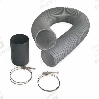 Dayton Hose Extension Kit: 5 in Dia x 5 ft L - Hose Kits for Wood Dust Collectors