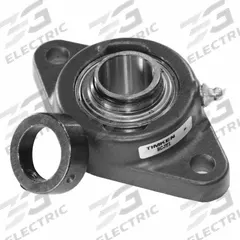 TIMKEN Flange Mount Bearing: Radial Ball, 11/16 in Bore, Cast Iron, Eccentric Collar, 3 13/16 in Lg (MPN RCJT 11/16). Key specifications — Bore Type: Cylindrical; Brand: TIMKEN; Lubricant Material: NLGI 2 Lithium Complex Grease; Mounting Bolt Size: 3/8 in; Split Housing: Not Split; System of Measurement: Inch.