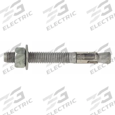 DEWALT Wedge Anchor: 3 3/4 in Overall Lg, 3/8 in Dia, 3/8"-16 Thread Size, 2 3/8 in Thread Lg - Steel Wedge Anchors