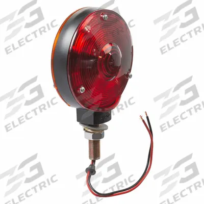 GROTE Double Face Lamp: Incandescent, Stop, Turn, and Tail Combo Light, Amber/Red - Stop, Turn & Tail Combination Lights